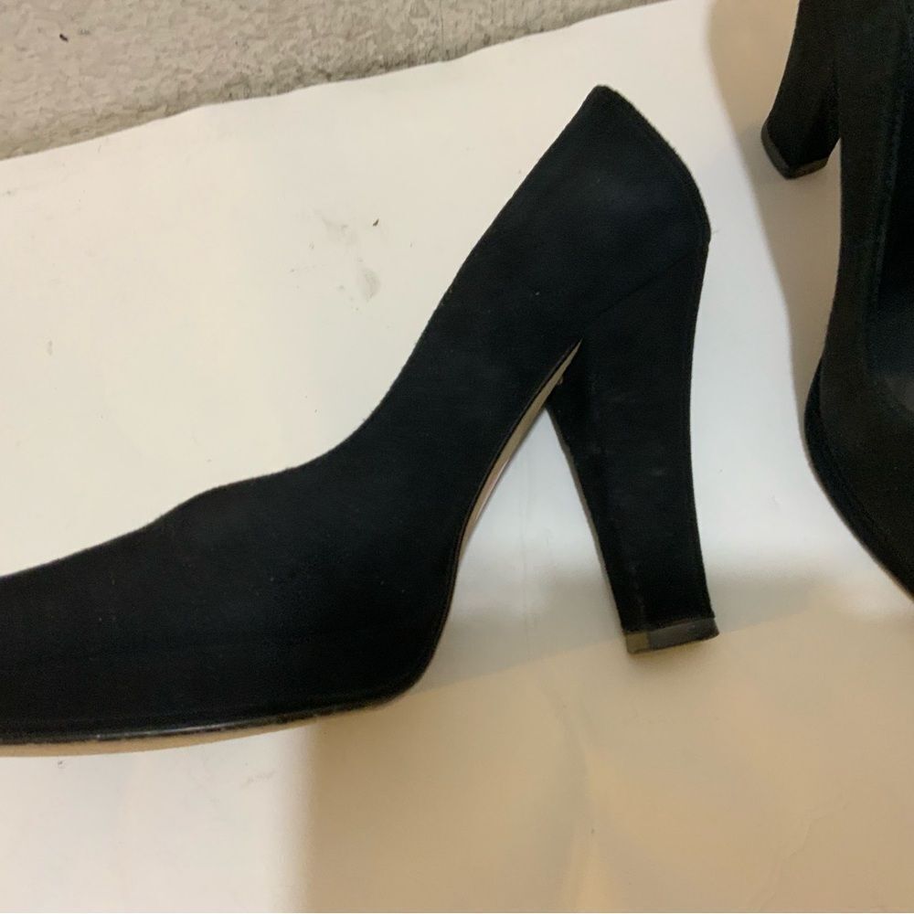 Michael Kors Collection Size 6 Pumps Heels black Suede Platform Designer Italy - Picture 4 of 8